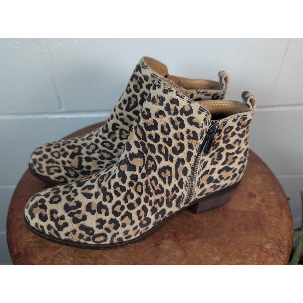 Lucky Brand Women's Heels Shoes Size 7M/37 Leopard Print